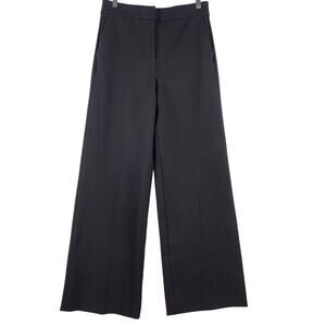 Boden Westbourne Women's Black Wide Leg Ponte Trousers UK 10R US 6 Pockets